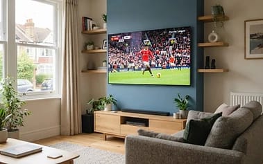 Reference image of television viewing at home
